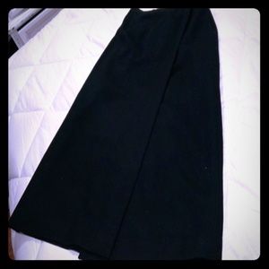 Vintage slit on back and front wool skirt size 5